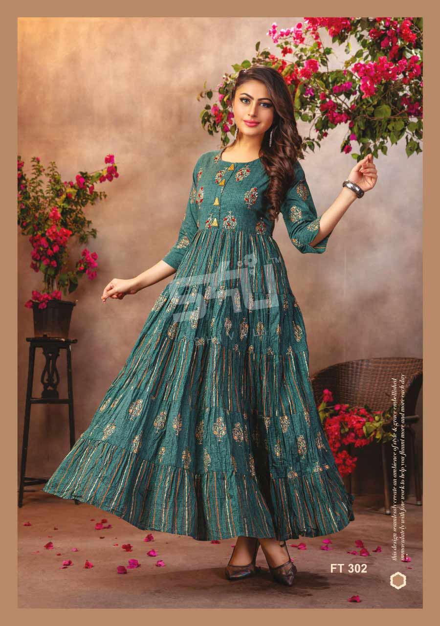 Flairy Tales Vol-3 Cotton Anarkali Kurti Set Flairy Tales Vol-3 Cotton Anarkali Kurti Set
